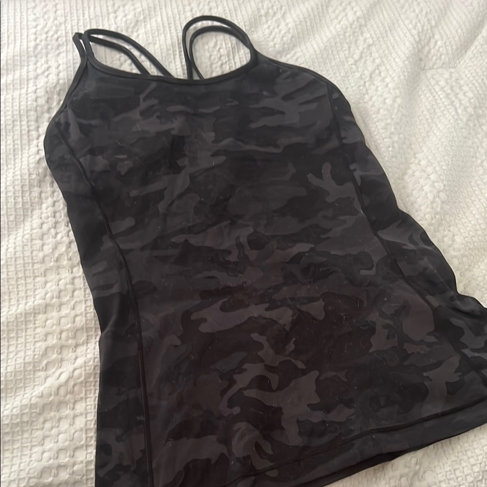 Women's Black Camouflage Tank Top